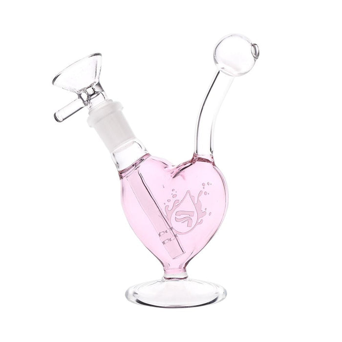 Pulsar Big Heart Glass Bong - 5.5" / 14mm F