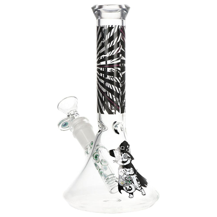 Pulsar Scary Kitty Beaker Glass Bong - 8.5" / 14mm F