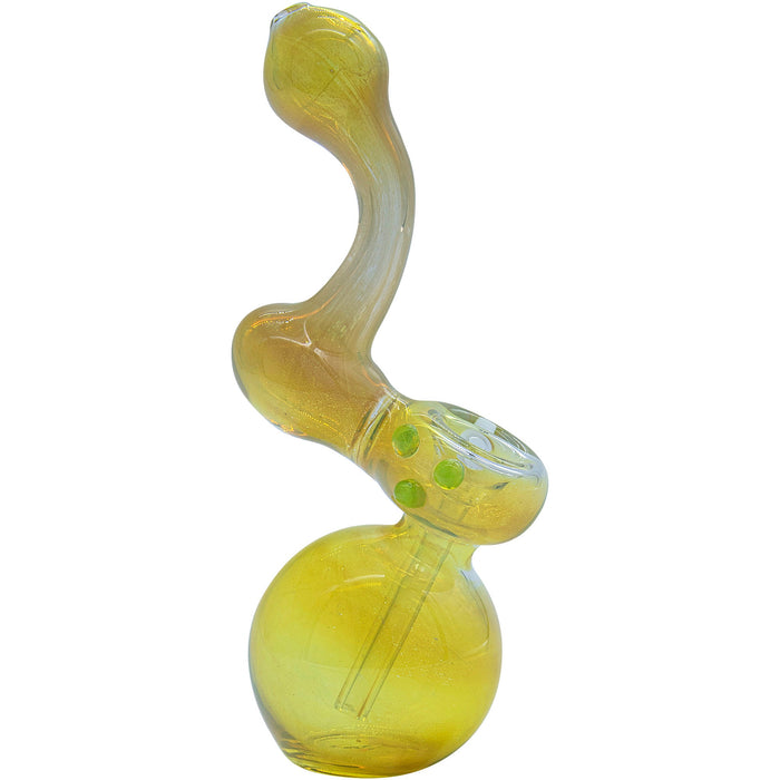 LA Pipes Silver Sherlock Fumed Bubbler