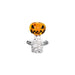 Pulsar Halloween Ball Glass Dab Rig Set - 7.75" / 14mm F
