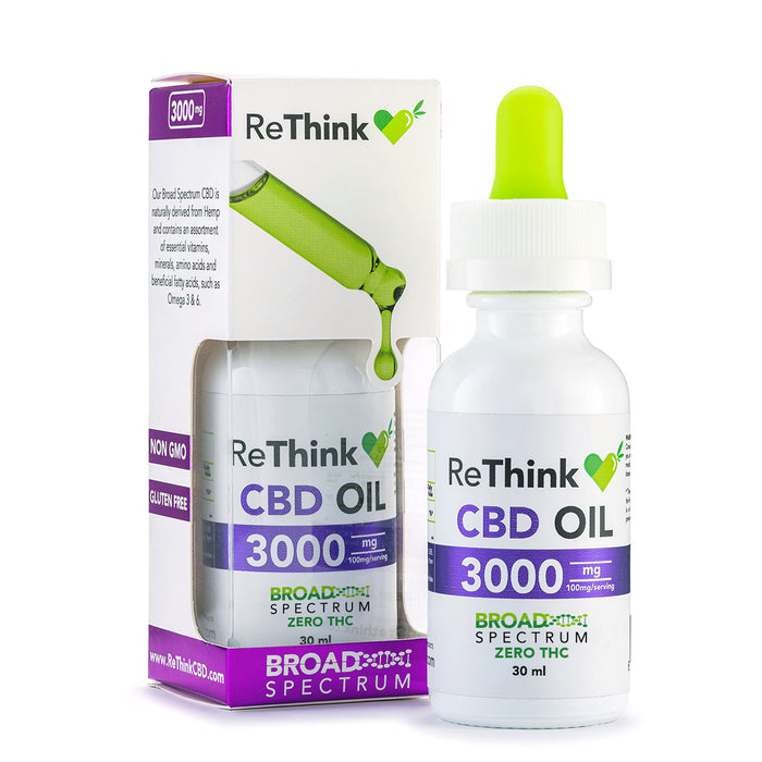 ReThink CBD Oil Tincture 3000mg (30ml) | CBDdatabase.com