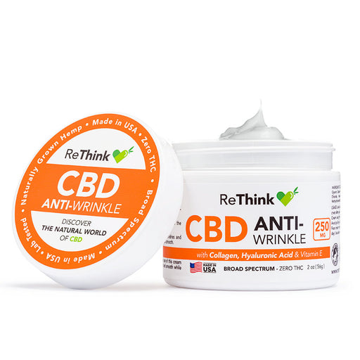 ReThink CBD Anti-Wrinkle Face Cream 250mg (2 oz) | CBDdatabase.com