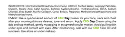 ReThink CBD Collagen Day Cream label | CBDdatabase.com