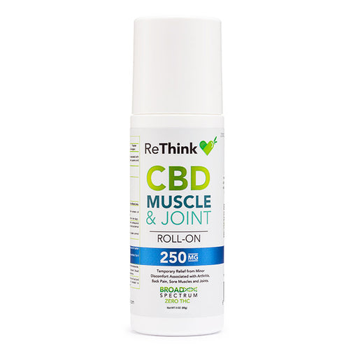 ReThink CBD Muscle & Joint Roll-On 250mg (3 oz) | CBDdatabase.com