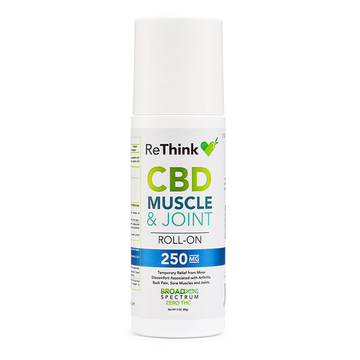 ReThink CBD Muscle & Joint Roll-On 250mg (3 oz) | CBDdatabase.com