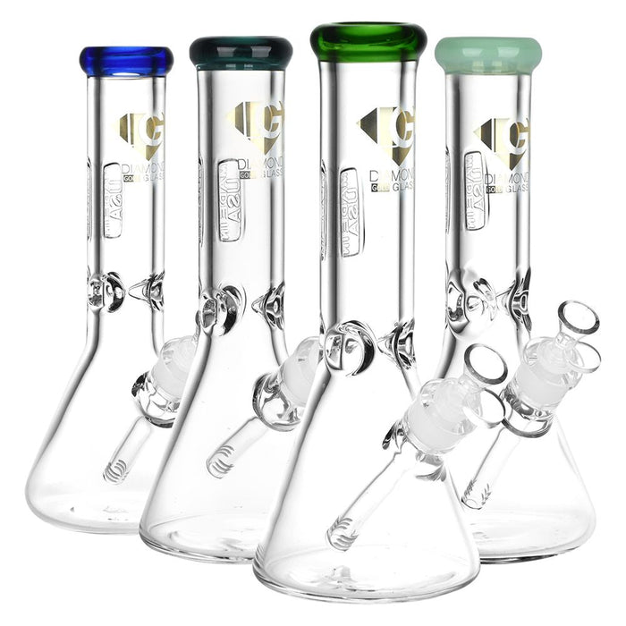 Diamond Glass American Made Beaker Bong