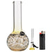 LA Pipes Raked Tiger Stripe Accented Beaker Bong