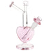 Pulsar Double Kiss Heart Glass Bong - 11" / 14mm F