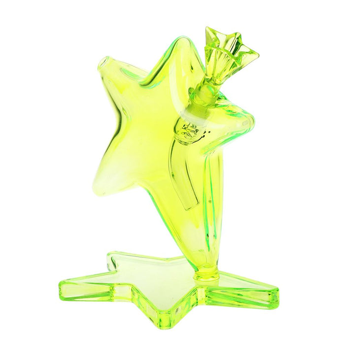 Pulsar Star Power Glass Bong - 6.5" / 14mm F / Green