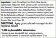 Irwin Naturals CBD Balm Lemongrass 1000mg label panel | CBDdatabase.com