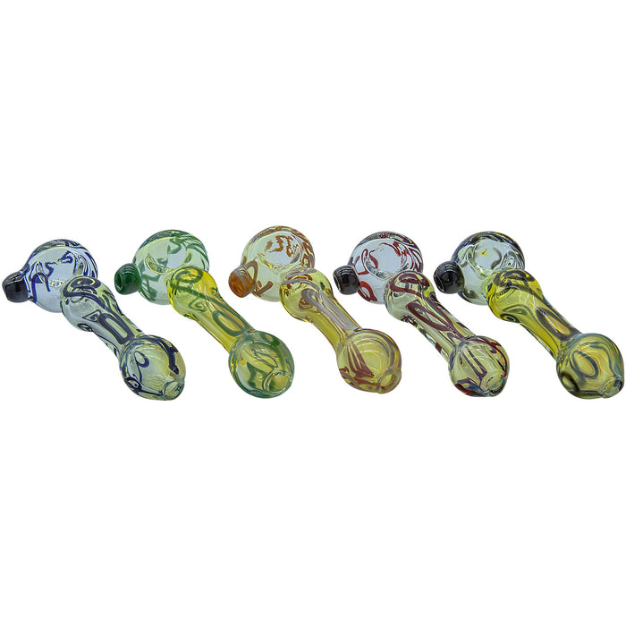 LA Pipes Glass Pipe - The Painted Warrior Spoon
