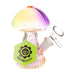 SeshGear Electroplated Mushroom Glass Bubbler - 4.75" / 14mm F