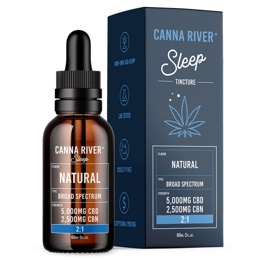 Canna River Sleep Broad Spectrum CBD Oil with CBN Natural 5000mg (60mL)
