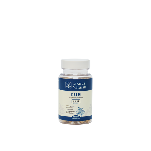 Lazarus Naturals CBD Capsules, Calm (formerly Relaxation Blend), 25mg (40 & 200 Count) - image 1