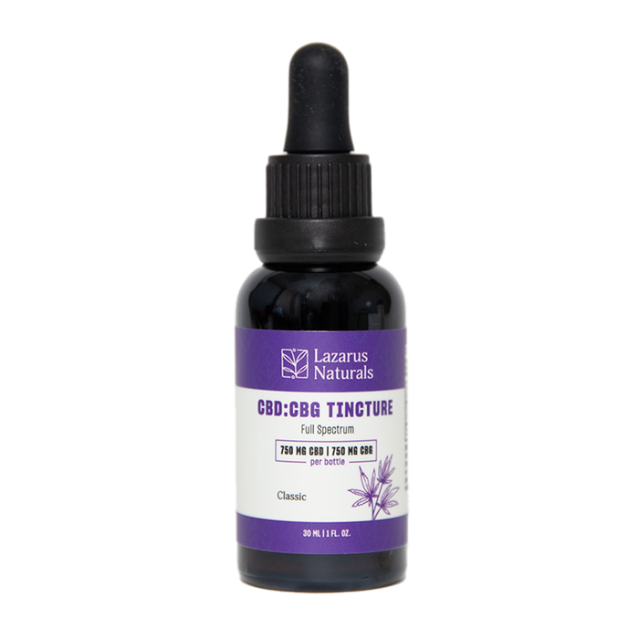 Lazarus Naturals Organic Full Spectrum CBD + CBG Tincture, 1:1 (1500mg & 6000mg) - image 2