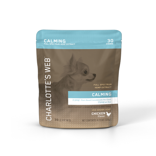 Charlotte's Web CBD Calming Chews for Dogs Chicken (30 & 60 Count)