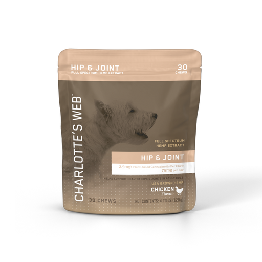 Charlotte's Web CBD Hip & Joint Chews for Dogs Chicken (30 & 60 Count)