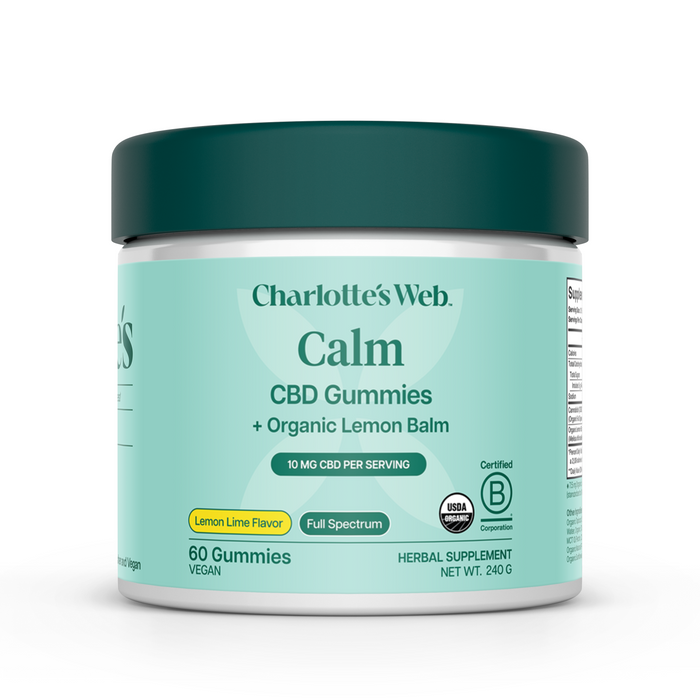 Charlotte's Web Calm CBD Gummies Lemon Lime 10mg (60 Count)