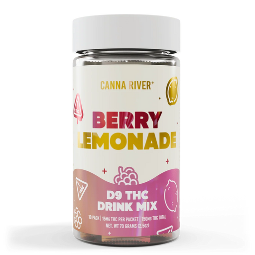 Canna River D9 THC Drink Mix 15mg (10 Packets) Berry Lemonade