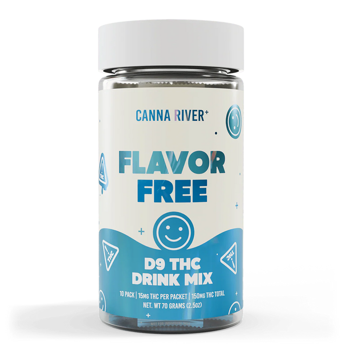 Canna River D9 THC Drink Mix 15mg (10 Packets) Flavor Free
