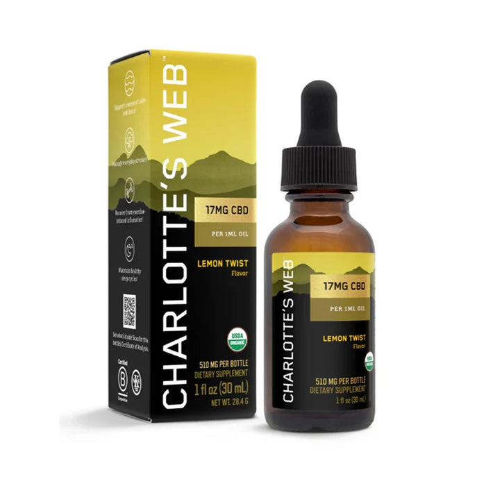 Charlotte's Web Daily Care CBD Oil Lemon Twist 17mg (30mL)