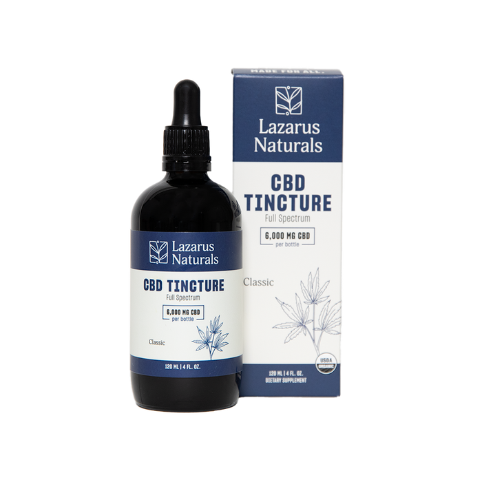 Lazarus Naturals Full Spectrum CBD Oil Tincture, Classic (1500mg & 6000mg) - image 4