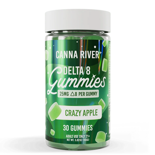 Canna River Delta 8 Gummies Crazy Apple 25mg (30 Count)