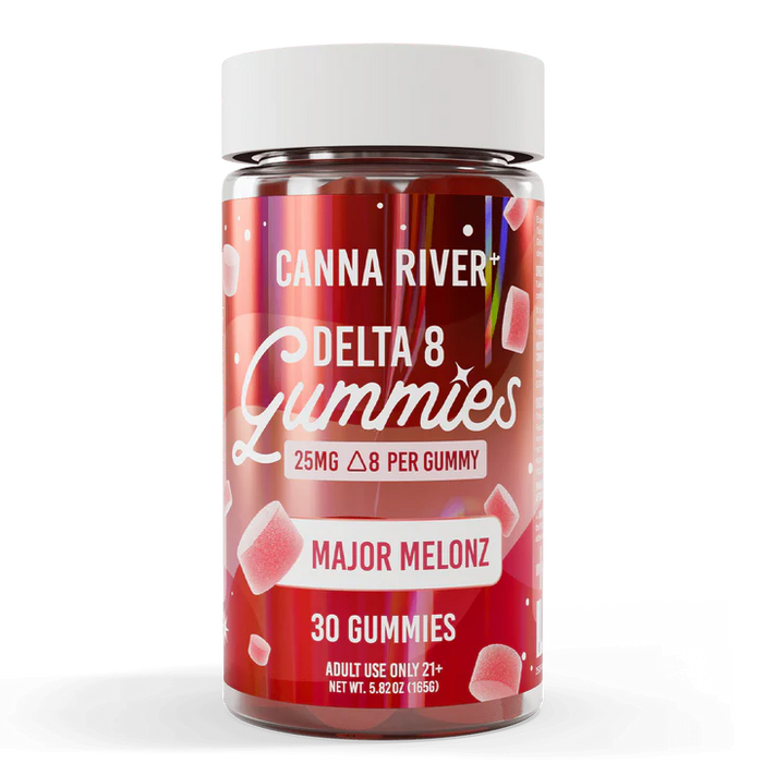 Canna River Delta 8 Gummies Major Melonz 25mg (30 Count)
