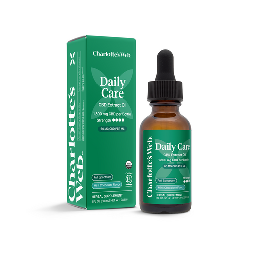 Charlotte's Web Daily Care CBD Oil Mint Chocolate 60mg (30mL)