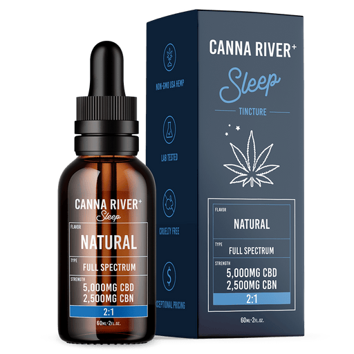 Canna River Sleep Full Spectrum CBD Oil with CBN 5000mg (60mL) Natural