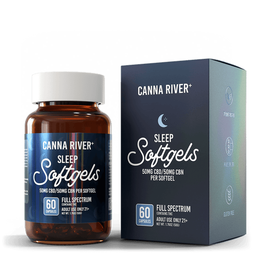 Canna River Sleep Full Spectrum CBD Softgels with CBN 100mg (60 Count)
