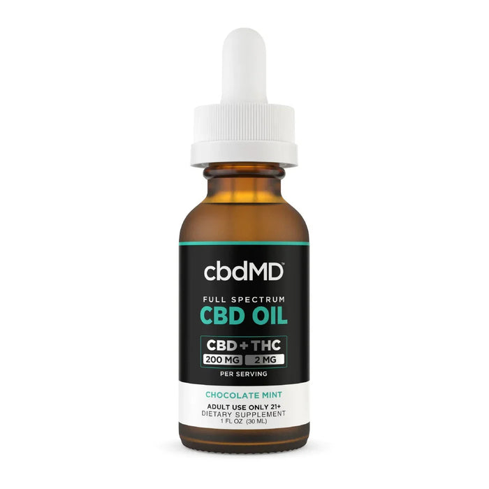 cbdMD Full Spectrum CBD Oil Tincture Chocolate Mint 1500mg to 6000mg 6000mg