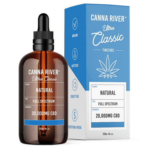 Canna River Ultra Classic Full Spectrum CBD Oil 20000mg (120mL) Natural