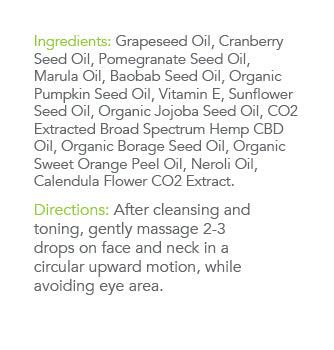 ReThink CBD Face Oil All Natural label | CBDdatabase.com