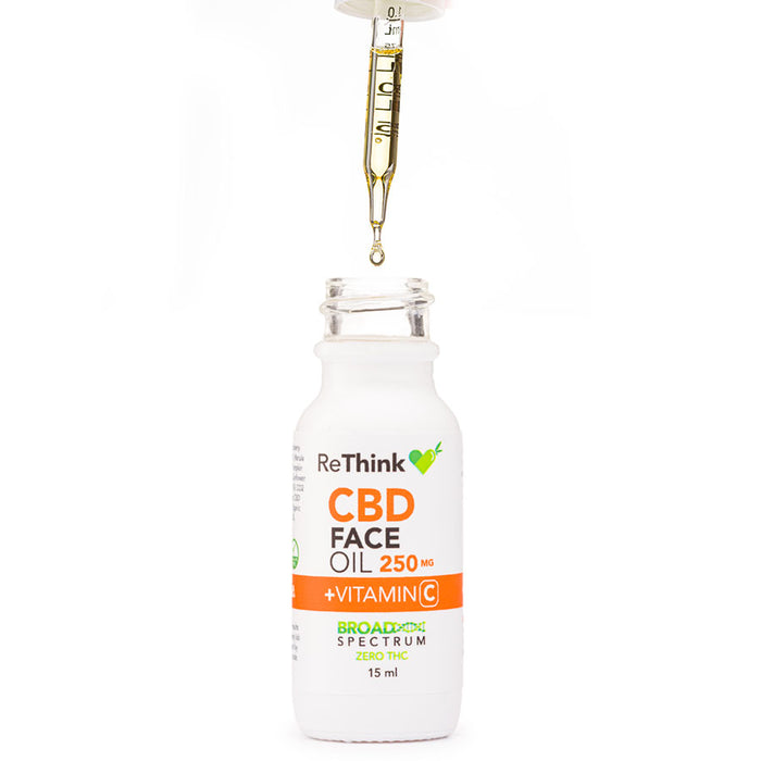 ReThink CBD Face Oil + Vitamin C 250mg (15ml) | CBDdatabase.com