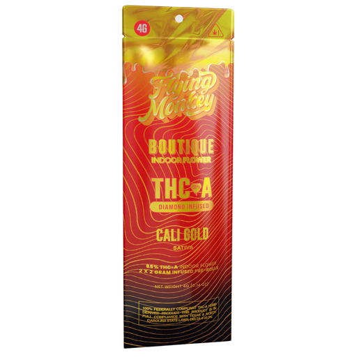 Flying Monkey Boutique Collection THCA Diamond Infused Pre-Rolls 4g (2 Count) Cali Gold