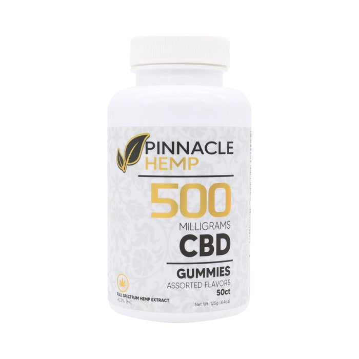 Pinnacle Hemp Full Spectrum CBD Gummies 50 Count (500mg)