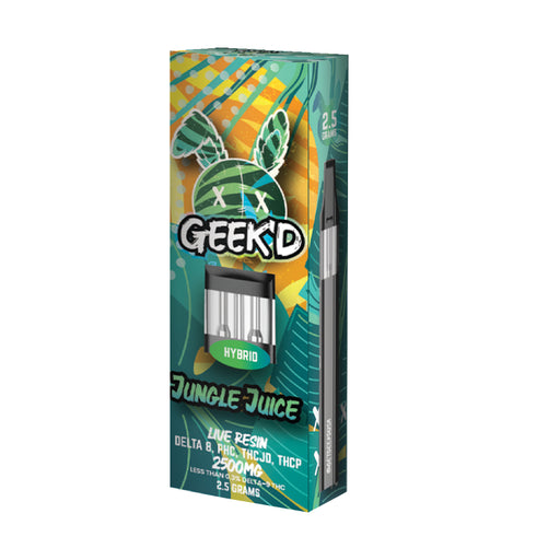 Geek'd Live Resin Delta 8 and THCP Disposable Vape Jungle Juice 2.5g
