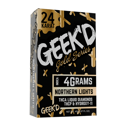 Geek'd Live Resin Delta 8 Disposable Vape with THCA Northern Lights (Indica) 4g