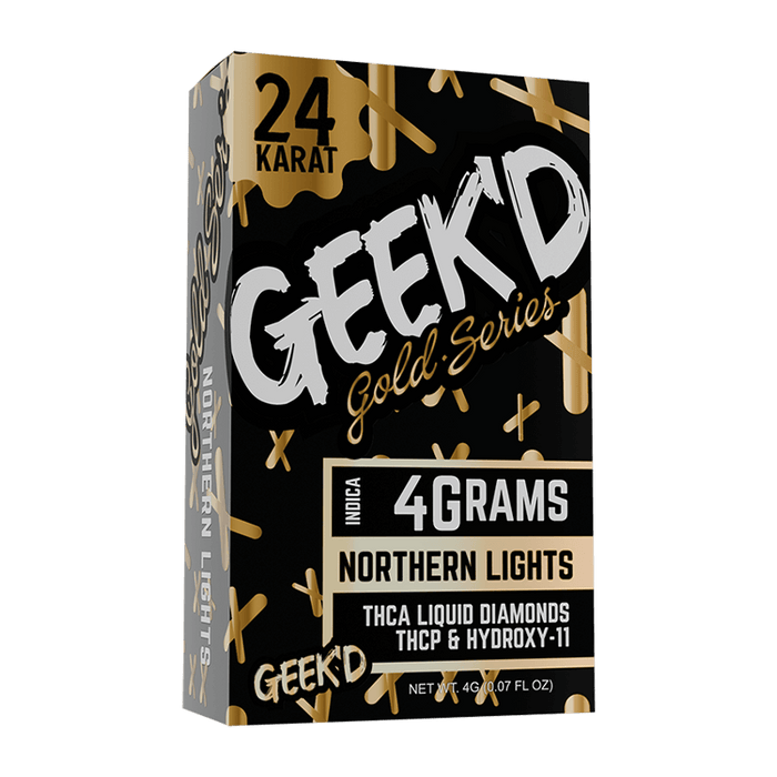 Geek'd Live Resin Delta 8 Disposable Vape with THCA Northern Lights (Indica) 4g