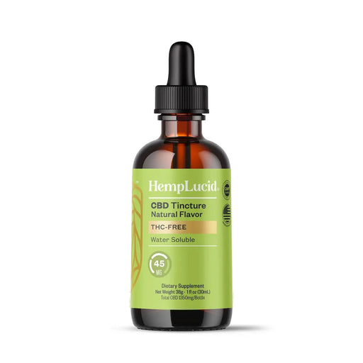 HempLucid THC-Free Water Soluble CBD Isolate 1350mg bottle, front | CBDdatabase.com