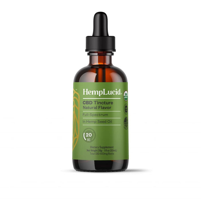 HempLucid Organic Full-Spectrum CBD in Hemp Seed Oil 30ml bottle | CBDdatabase.com