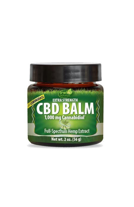 Irwin Naturals CBD Balm Lemongrass 1000mg (2 oz), Lemongrass listing packaging | CBDdatabase.com