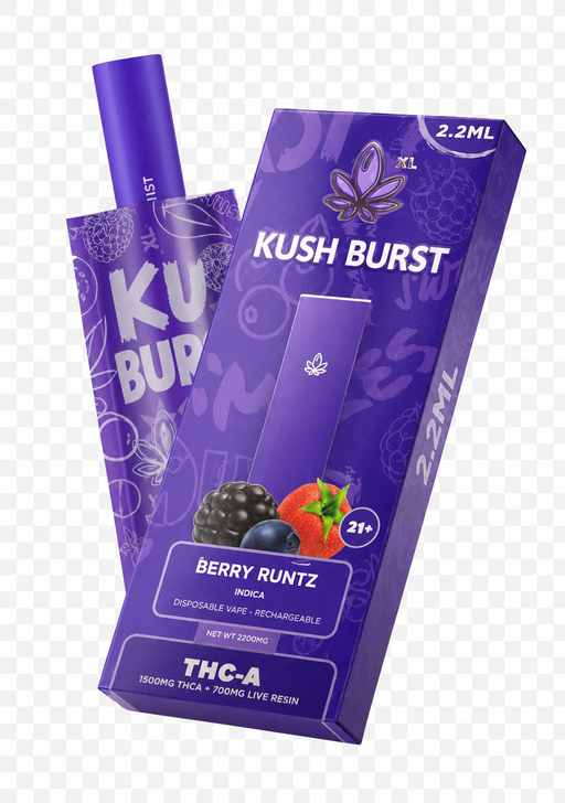 Kush Burst disposable vape Berry Runtz 2.2ml