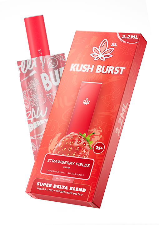 Kush Burst disposable vape Strawberry Fields 2.2ml