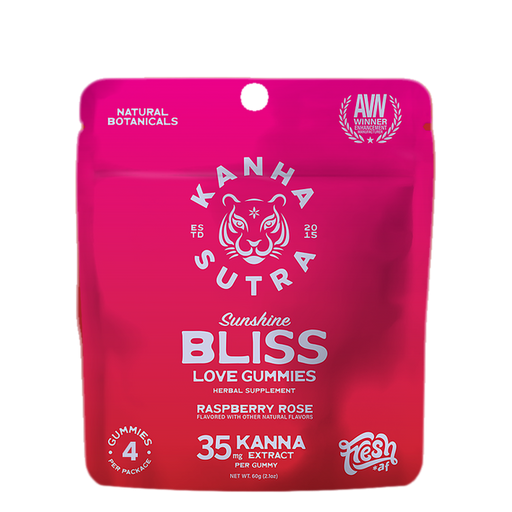 Kanha Sutra Sunshine Bliss Kanna Gummies 35mg 4 count | CBDdatabase.com
