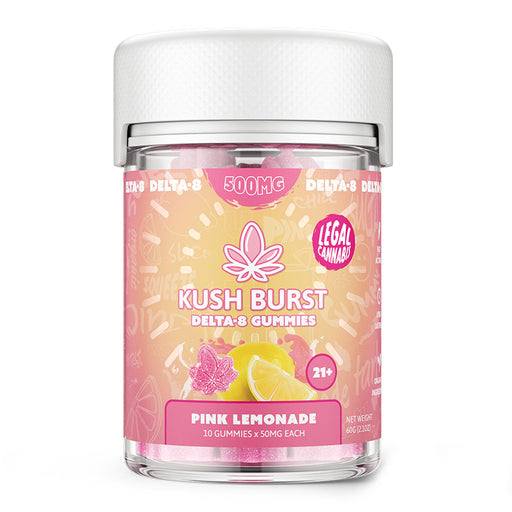 Delta 8 THC Gummies - Pink Lemonade - Kush Burst | CBDdatabase.com