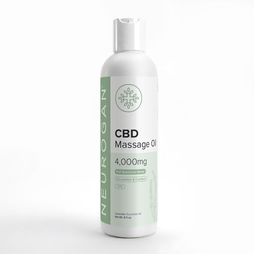 Neurogan CBD Massage Oil Lavender 4000mg 8 oz bottle