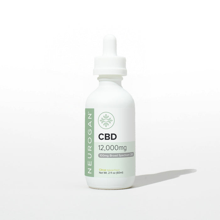 Neurogan Strongest Broad Spectrum CBD Oil Citrus 12000mg 2 oz bottle