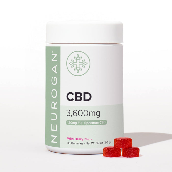 Neurogan CBD Gummies Wild Berry 120mg 30 count